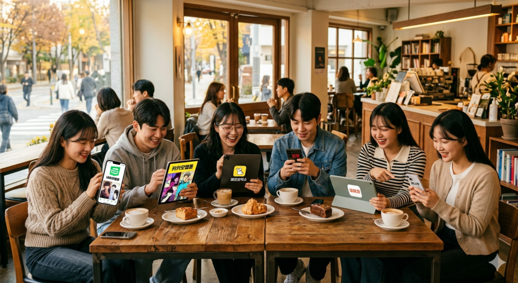 툰코 웹툰 플랫폼 메인 서비스 소개 이미지